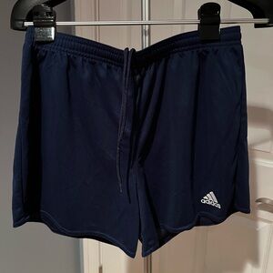 Navy adidas shorts, M